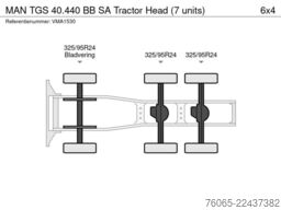 MAN TGS 40.440 BB SA Tractor Head (7 units)