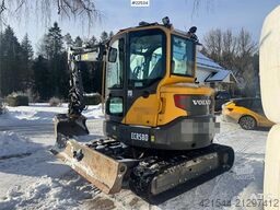 Volvo ECR58D Crawler Excavator – Rototilt – 2 Buckets –