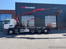 Scania G450 8x4 Haaksysteem / Z kraan Euro 6