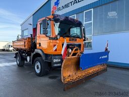 MAN 13.240 TGM 4x4 3-Seitenkipper Ladekran Hiab 066