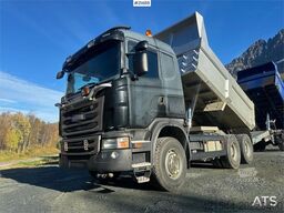 Scania G480 6x4 snow rigged tipper truck w/ two sets of t