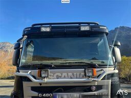Scania G480 6x4 snow rigged tipper truck w/ two sets of t