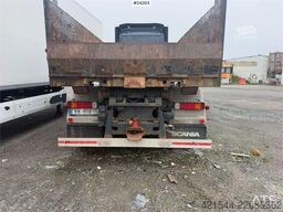 Scania R164G 580 V8 6x2 hook truck w/ box.