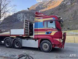 MAN TGS 28.540 6x6 with 2006 Vang SHSL 111 TS low load