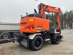 Hitachi ZX145W-6 wheeled excavator with GPS, tiltrotator,