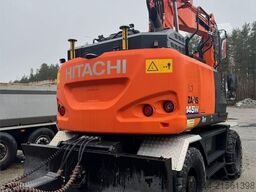 Hitachi ZX145W-6 wheeled excavator with GPS, tiltrotator,