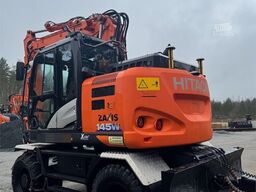 Hitachi ZX145W-6 wheeled excavator with GPS, tiltrotator,