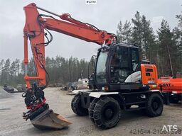 Hitachi ZX145W-6 wheeled excavator with GPS, tiltrotator,