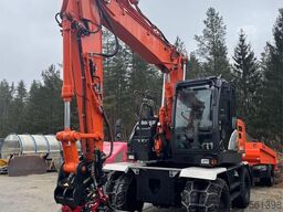 Hitachi ZX145W-6 wheeled excavator with GPS, tiltrotator,