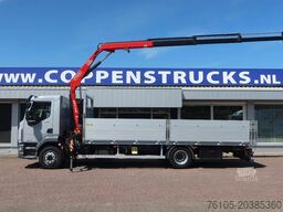 DAF LF 260 FA Openwagen + Kraan Fassi F85 B023+ Rad...