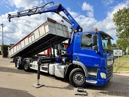 DAF CF 330 FAN 6x2 TIPPER + CRANE HIAB XS 244 EP-3 ...