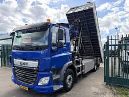 DAF CF 330 FAN 6x2 TIPPER + CRANE HIAB XS 244 EP-3 ...