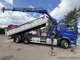 DAF CF 330 FAN 6x2 TIPPER + CRANE HIAB XS 244 EP-3 ...