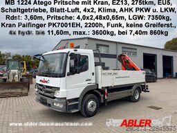 MERCEDES-BENZ 1224 Atego 4x2 Blatt-Luft Kran