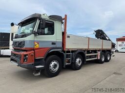 VOLVO FMX 460 * 8 X 4 * PRITSCHE HIAB KRAN 10 M *B & B