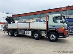 VOLVO FMX 460 * 8 X 4 * PRITSCHE HIAB KRAN 10 M *B & B
