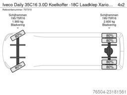 Iveco Daily 35C16 3.0D Koelkoffer -18C Laadklep Xario...