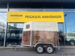 BÖCKMANN ABL 2 Pferdeanhänger Holz/ Plane 2t.