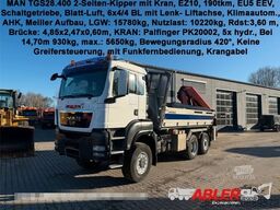 MAN TGS 28.400 Kipper Kran Palfinger PK20002 FUNK