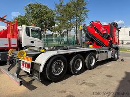 Mercedes-Benz AROCS 3643 8x4 HOOKLIFT + 21m! CRANE FASSI F305...
