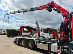 Mercedes-Benz AROCS 3643 8x4 HOOKLIFT + 21m! CRANE FASSI F305...