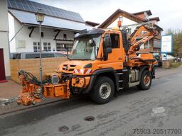 MERCEDES-BENZ Unimog 423 mit Mulag Front Heckmähkombination E6