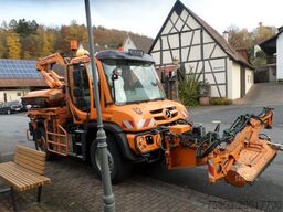 MERCEDES-BENZ Unimog 423 mit Mulag Front Heckmähkombination E6