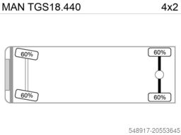 MAN TGS 18.440 Abroller mit Funk +Kran vor