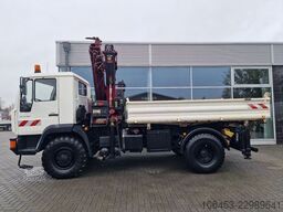 MAN 13.180 AK 4x4 Allrad/Single/Kran Hiab 122 Funk