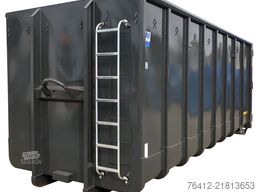 A1 Container Normbehälter 35 m³ Doppelflügeltür ? RAL 7016 Anthrazitgrau ? Abrollcontainer