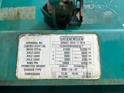 Groenewegen DRO-14-27 / Tautliner / 1x Lift Axle / BPW + Disc