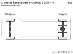 Mercedes-Benz Sprinter 516 CDI 22 SEATS / AC