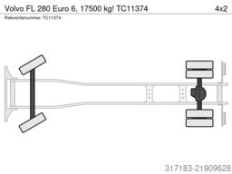 Volvo FL 280 Euro 6, 17500 kg!