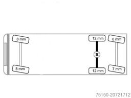MERCEDES-BENZ 2545 6x2 LL - LBW - LENKACHSE Nr.: 020