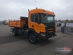 Camion ribaltabile trilaterale Scania P 450 B4x4HZ ALLRAD HIAB X-HIDUO 108 E-3U