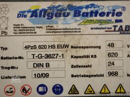 ALLGÄU BATTERIE 48 Volt 4 PzS 620 Ah