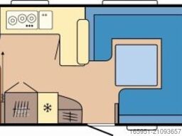 Hobby Prestige 560 FC Auflastung 2000kg Dusche