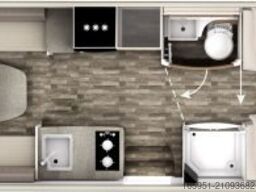 Frankia F-Line I 790 PLUS Hubbett vorn & hinten !