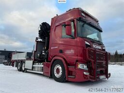 Scania R500 6x2 crane truck w/ 47 t/m Hiab crane with jib
