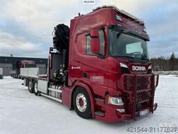 Scania R500 6x2 crane truck w/ 47 t/m Hiab crane with jib