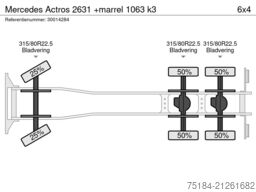 Mercedes Actros 2631 +marrel 1063 k3
