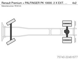 Renault Premium + PALFINGER PK 10000.  2 X EXT.  + REMO...