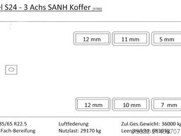 Kögel S 24-3 achs Kofferauflieger Portal BPW