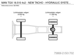 MAN TGX 18.510 4x2 - NEW TACHO - HYDRAULIC SYSTEM -...