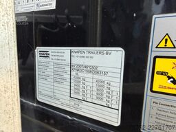 Knapen Trailers K100 K100 92m3 10MM Cargo Floor APK/TUV 06/2027