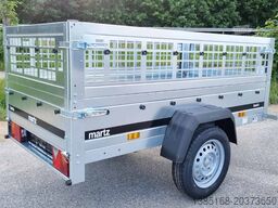 Martz Anhänger Kastenanhänger Hänger 750kg mit Gitteraufsatz NEU