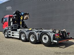MAN TGS 35.430 8x4-4 BL / HAAKARM + Z KRAAN / CRANE