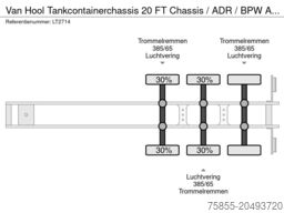 Van Hool Tankcontainerchassis 20 FT Chassis / ADR / BPW ...