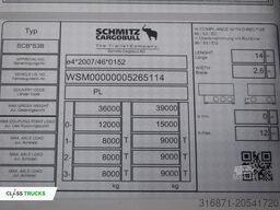 SCHMITZ CARGOBULL SKO FP 60 ThermoKing SLXi 300