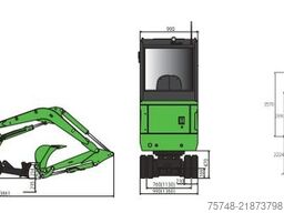  LONKING Minibagger CDM6020E Elektrobagger